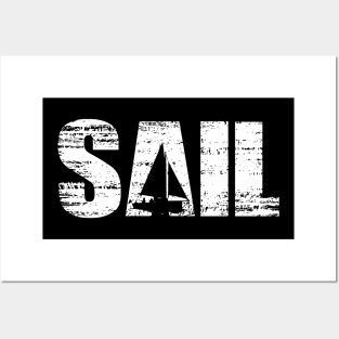 Distressed Look Sailing Gift For Sailors & Skippers Posters and Art